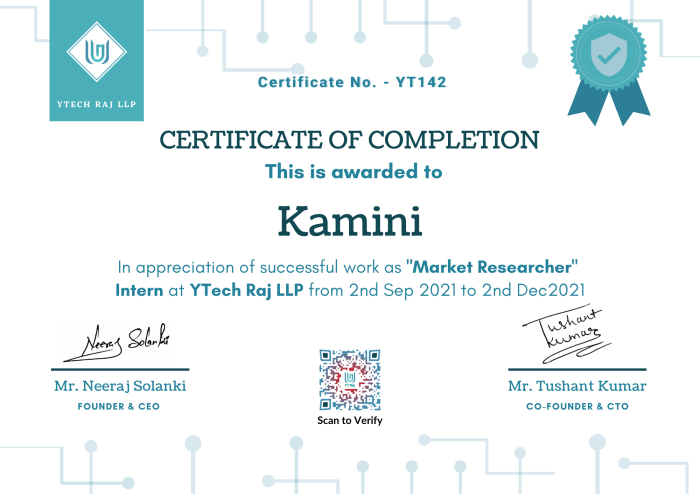 Certificate_Kamini