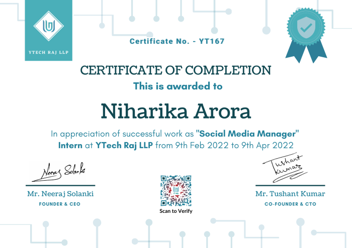 Certificate_Niharika Arora